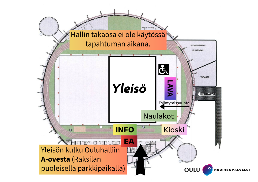 Syysloman tapahtuman pohjakartta.