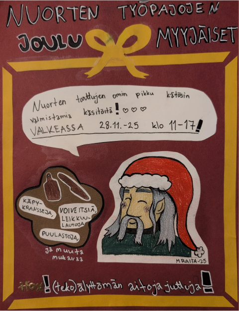 Joulumyyjäisten mainoskuva