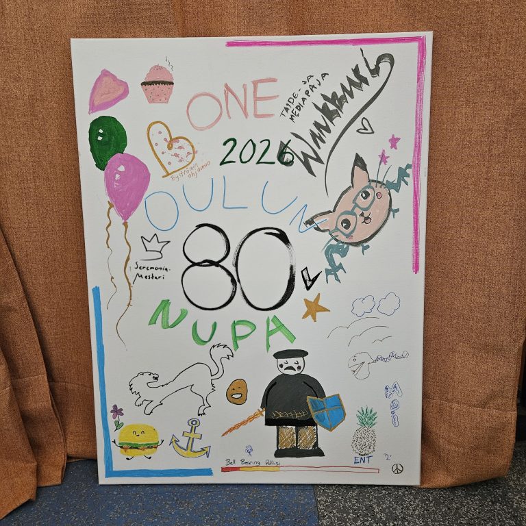 80 tunnin striimin vieraiden ja striimaajien yhteinen taulu.