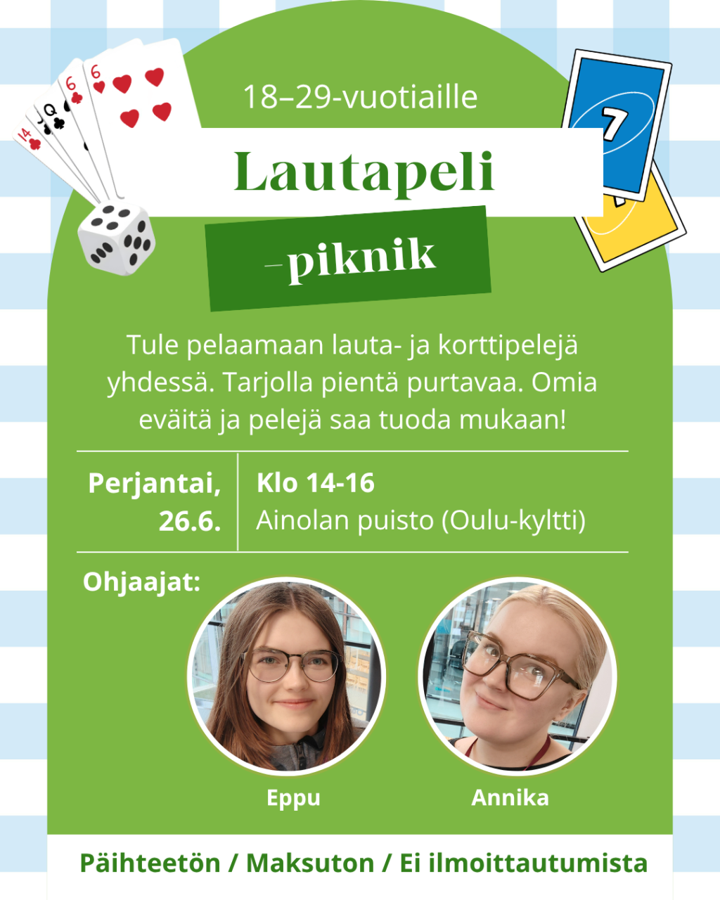 Lautapeli-piknik 2026 -tapahtumanmainos