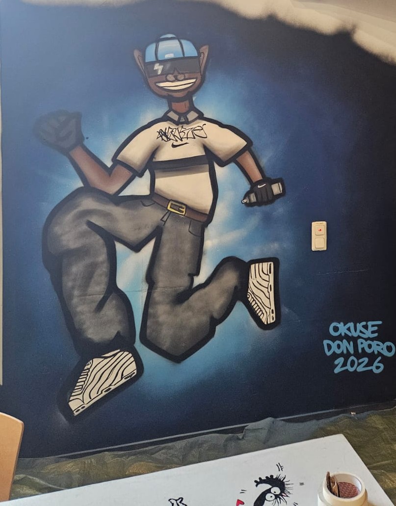 Maikkulan nuorisotalo graffiti