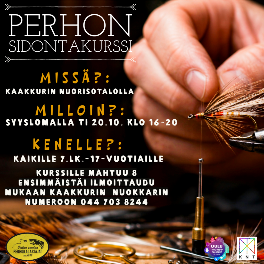 Syysloman 2026 perhonsidontakurssin mainoskuva.