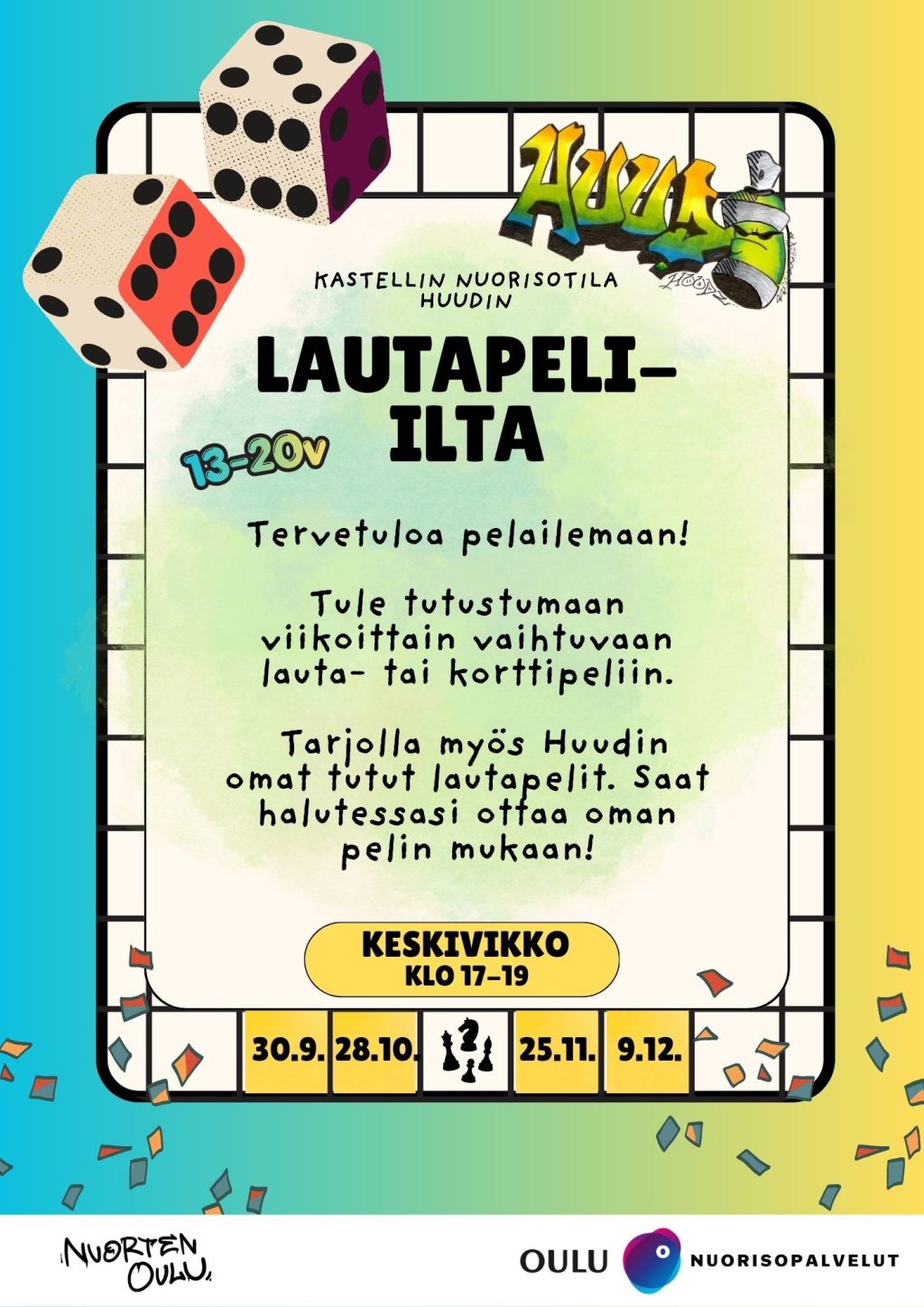 Kastellin lautapeli-illat.